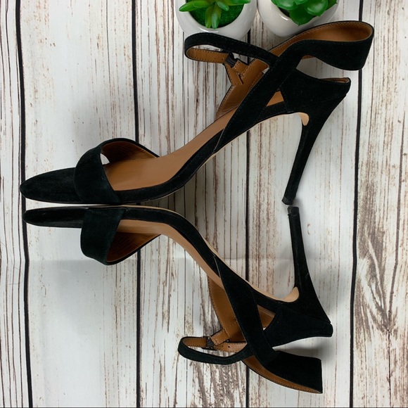 Halston H | Ainsley Suede Black Dress Sandal - Picture 4 of 8